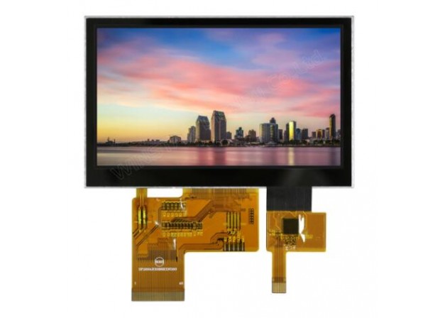 7英寸TFT LCD显示屏，1024x600，带电容式触摸屏