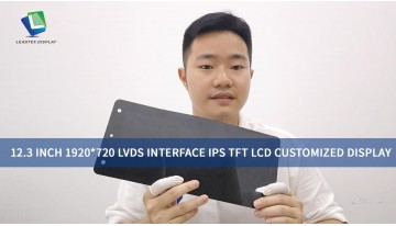 12.3 Inch 1920*720 LVDS Interface IPS TFT LCD Customized Display