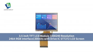 3.5インチTFT LCDモジュール 320X240解像度 24ビットRGBインターフェース 1300nits ドライブIC ST7272 LCDスクリーン付き