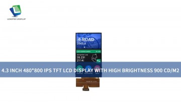 4.3インチ 480×800 IPS TFT LCDディスプレイ 高輝度 900 cd/m²