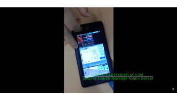 5.0インチ 720×1280P タッチディスプレイ
