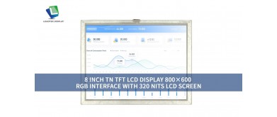 8インチTN TFT LCDディスプレイ 800×600 RGBインターフェース 320ニット液晶スクリーン