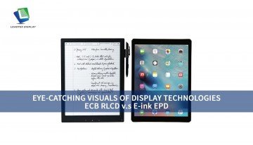 注目のディスプレイ技術ビジュアル：ECB RLCD vs E-ink EPD