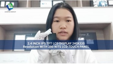 2.4インチ IPS TFT LCD ディスプレイ 240 x 320 解像度、280 NITS LCD タッチパネル