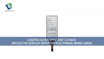 Leadtek 超省電力 2.9インチ リフレクティブディスプレイ 電子単語カード向け