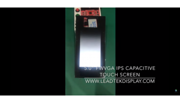 LEADTEK 5.0インチ FWVGA IPS 静電容量式タッチスクリーン