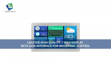 Leadtek 高品質 7インチディスプレイ LVDSインターフェース搭載 産業用制御向け