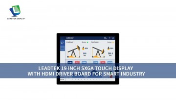Leadtek 19インチ SXGAタッチディスプレイ HDMIドライバーボード搭載 スマート産業向け