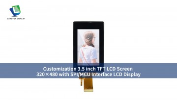 カスタマイズ 3.5 インチ TFT LCD スクリーン 320×480 SPI/MCU インターフェイス付き LCD ディスプレイ