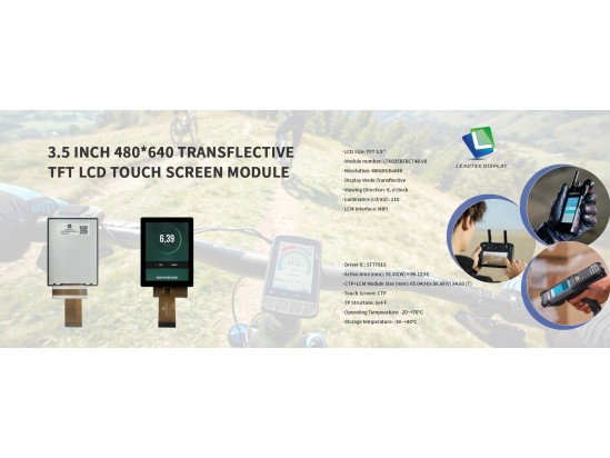 3.5" Transflective TFT LCD Touch Screen Module – Optimized for High-Performance Communication Devices