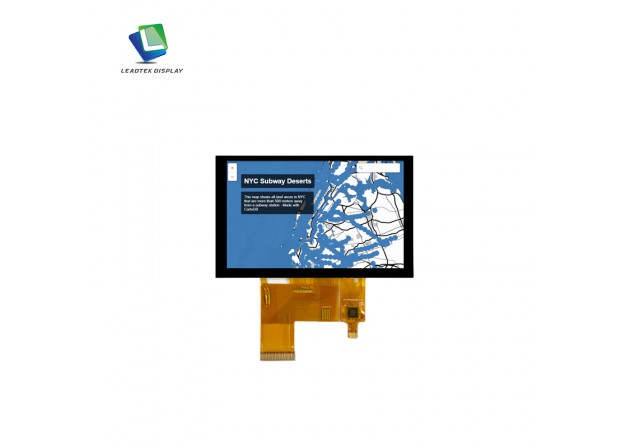 5 Inch TFT LCD 800*480 IPS Panel 510 Nits RGB Touch Display
