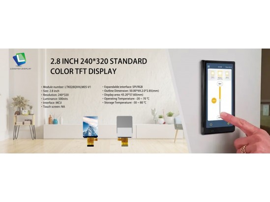 2.8 INCH 240*320 STANDARD COLOR TFT DISPLAY 2.8 INCH 240*320 STANDARD COLOR TFT DISPLAY
