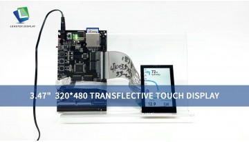 3.47" Transflective TFT Touch Display for Cycling Computer