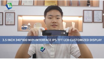 3.5 Inch 340*800 MIPI Interface IPS TFT LCD Customized Display