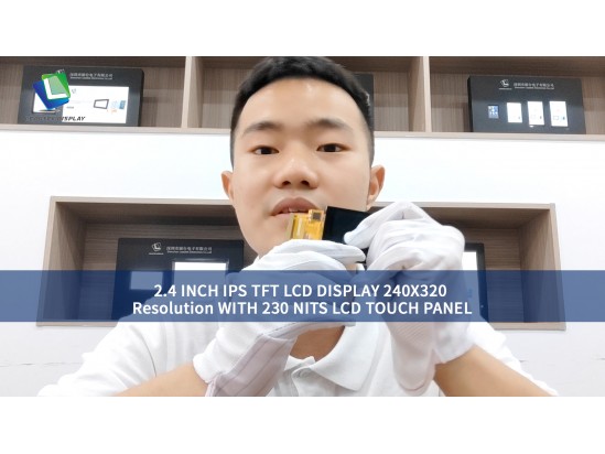 2.4 INCH IPS TFT LCD DISPLAY 240X320 Resolution WITH 230 NITS LCD TOUCH PANEL