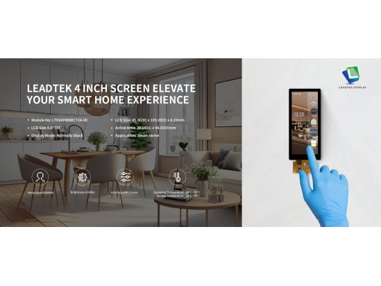 Introducing LEADTEK's 4-Inch Screen: Elevate Your Smart Home Experience