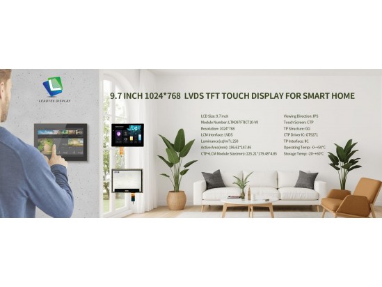 Leadtek 9.7 inch 1024*768 LVDS Touch Display Panel Leadtek 9.7 inch 1024*768 LVDS Touch Display Panel