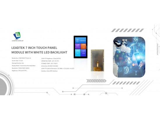 Leadtek 7 inch Touch Panel Module with white LED Backlight