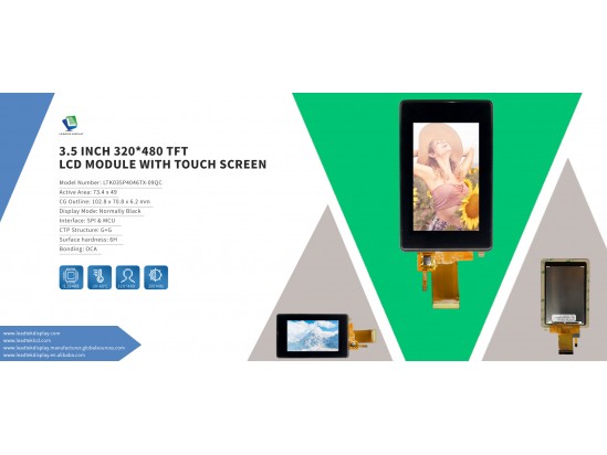 Leadtek LTK035P4046TX-09QC LCD Module with touch screen Leadtek LTK035P4046TX-09QC LCD Module with touch screen