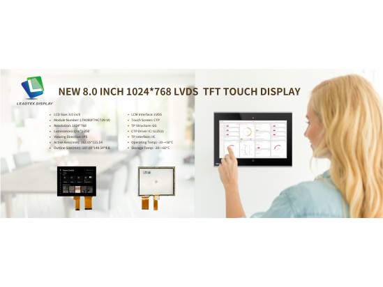 New 8.0 Inch 1024*768 IPS Smart Touch TFT LCD Display New 8.0 Inch 1024*768 IPS Smart Touch TFT LCD Display