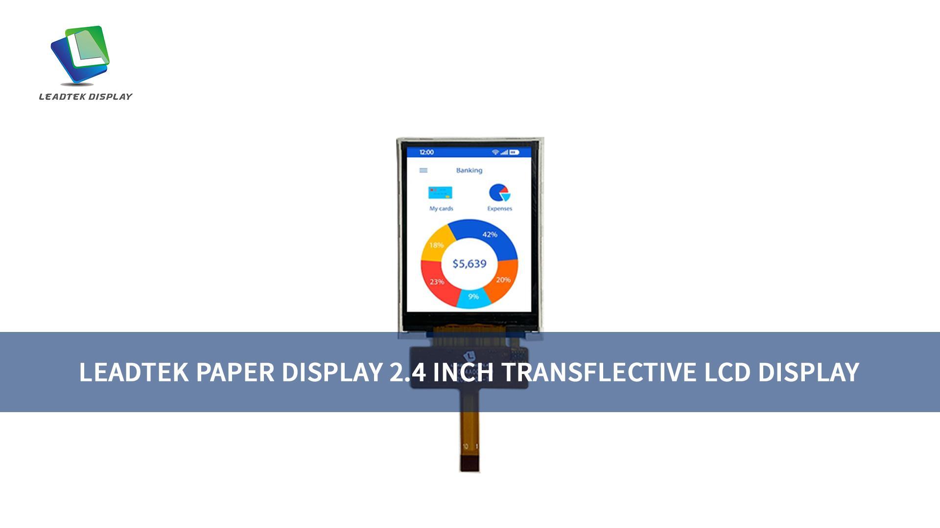 2.4 inch transflective lcd 240x320 sunlight readable tft Display