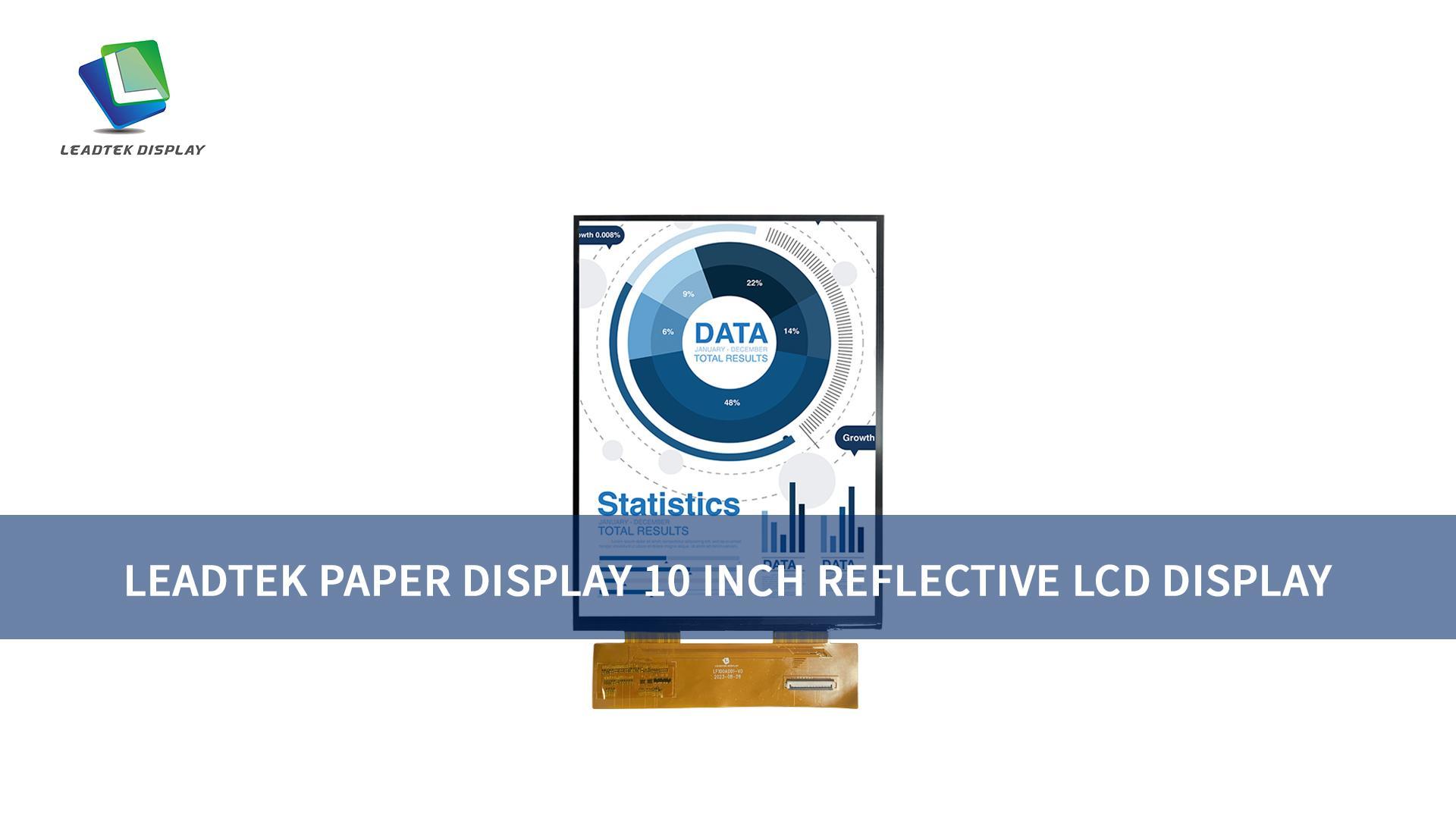 10 inch 1200*1600 Reflective LCD Display for Smart Transportation