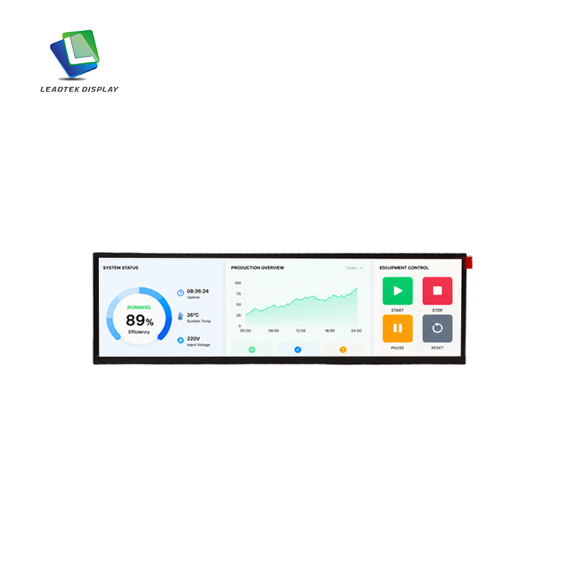 12.6 Inch Ultra Wide Bar Display with 2560×666 High Resolution IPS Panel