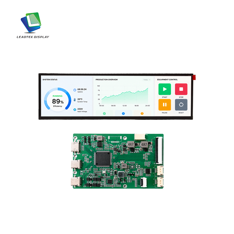 12.6 Inch Ultra Wide HDMI Smart Display with 2560×666 High Resolution IPS Panel